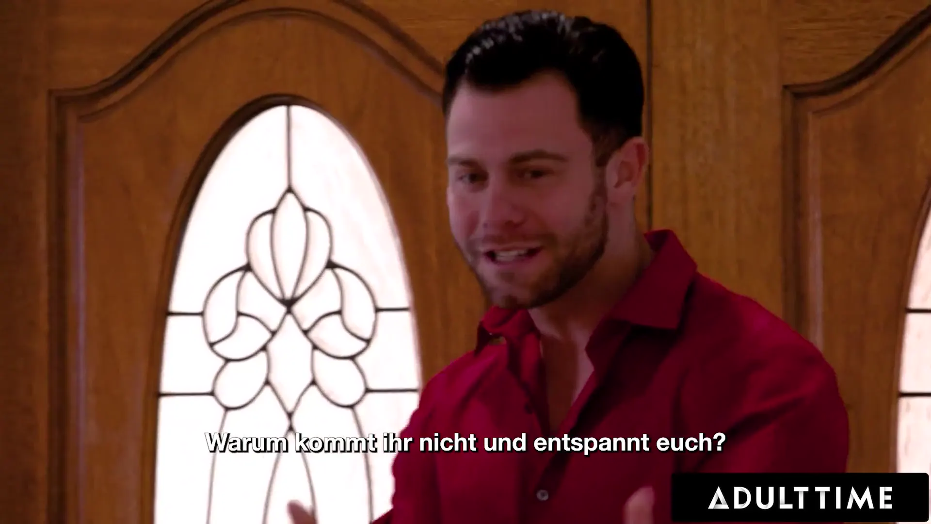 Moment at 01:57 in ADULT TIME - Busty Swingers Savannah Bond &amp_ Dee Williams Swap Husbands - GERMAN SUBTITLES