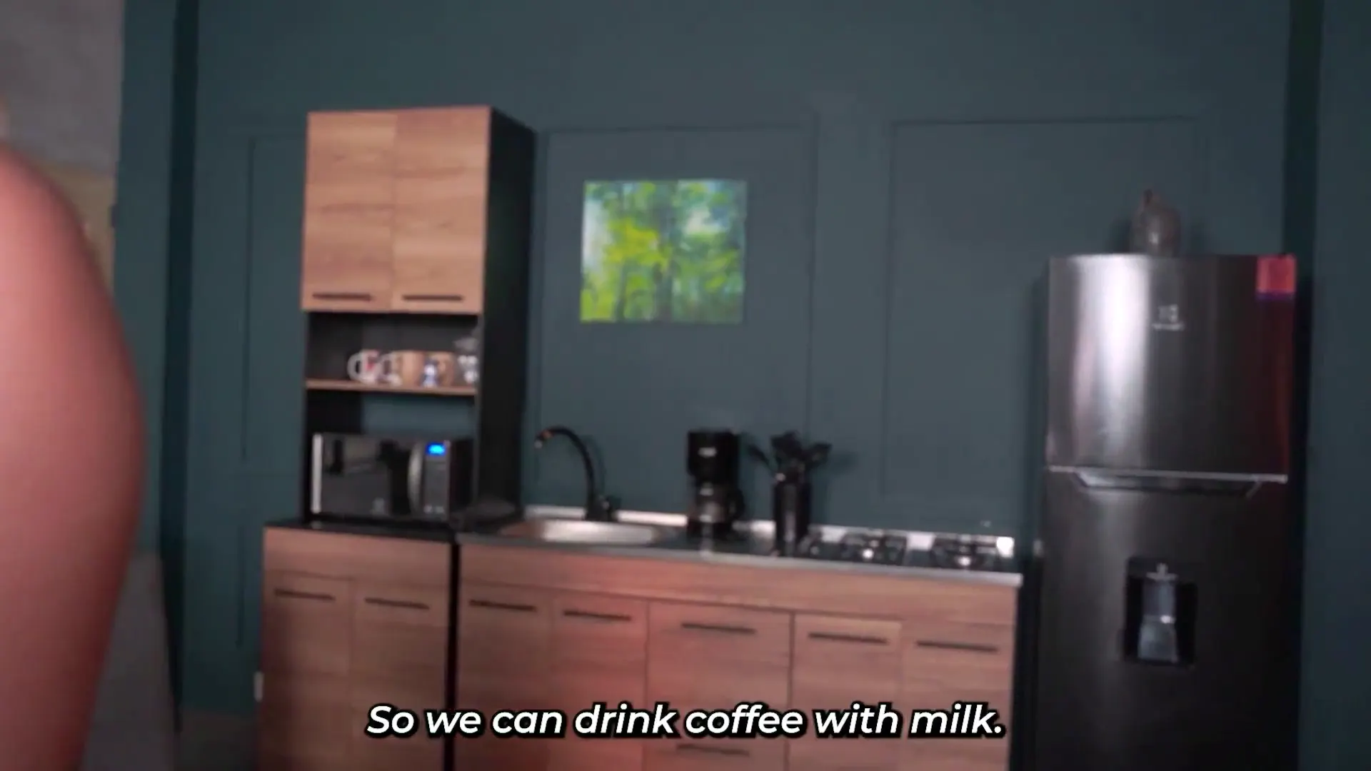 Moment at 17:42 in I ask my neighbor for sugar and in return I receive his delicious milk.