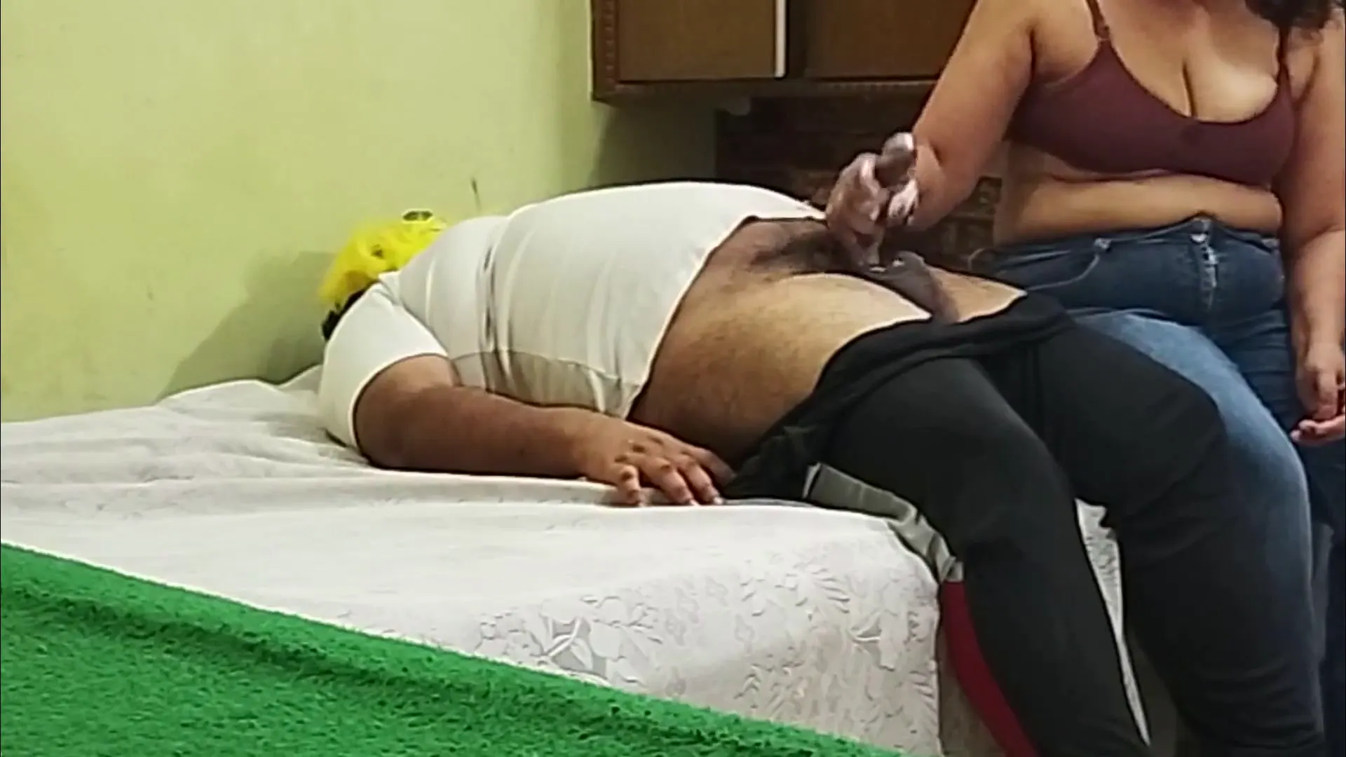 Moment at 06:35 in Perfect Blowjob Makes Him Cum Twice