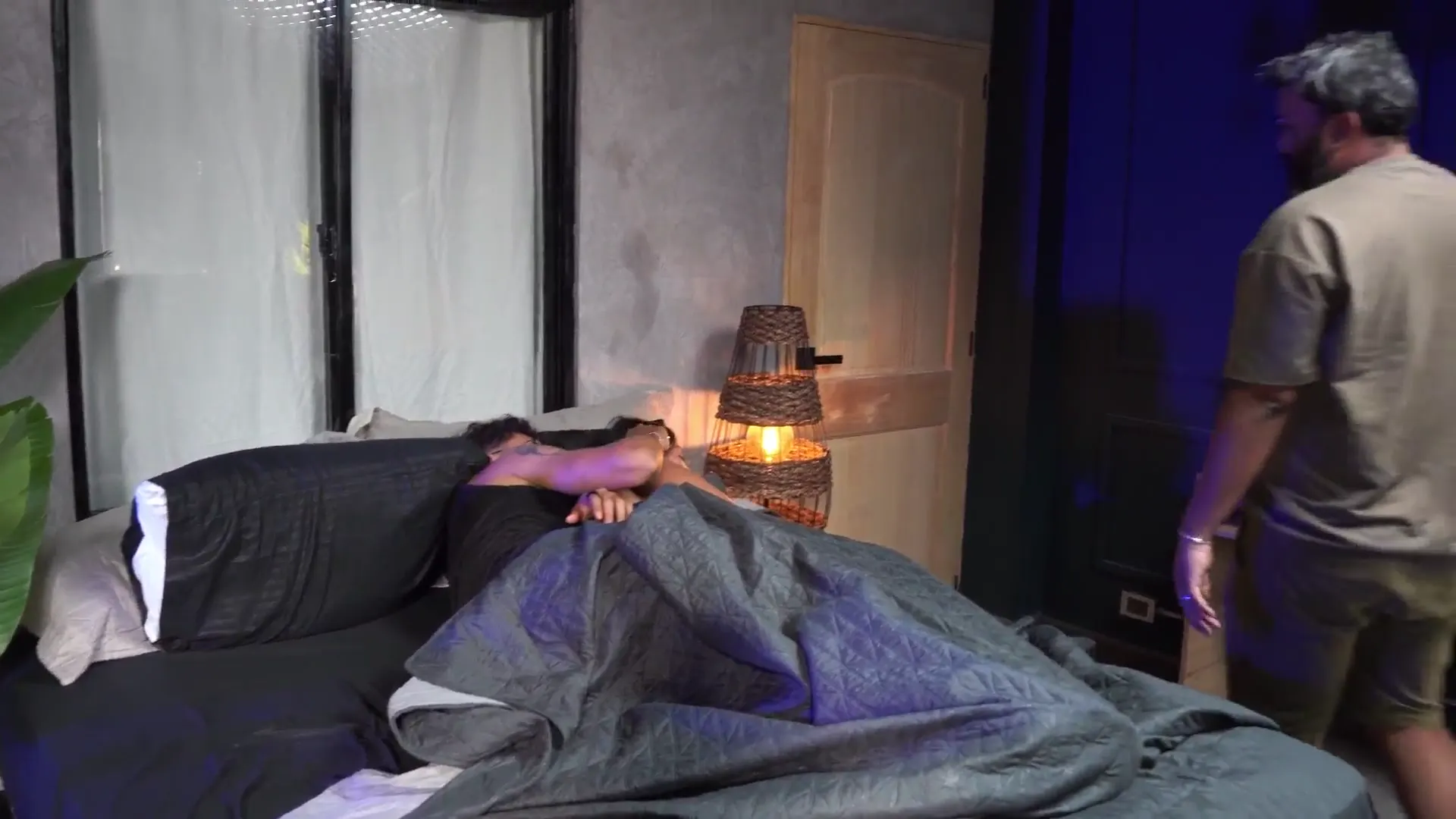 Moment at 06:09 in Young stepson shares bed with his stepmother and they enjoyed some great sex