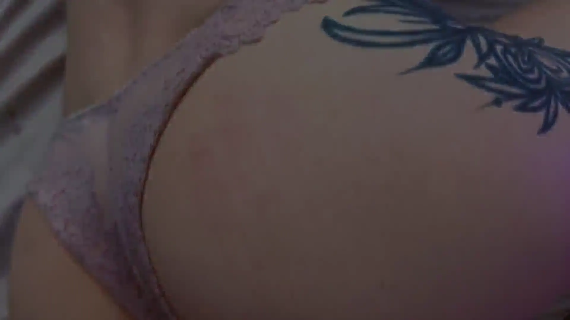 Moment at 08:19 in POV Kinky pussy rubbing and cum on stepsister'_s panties