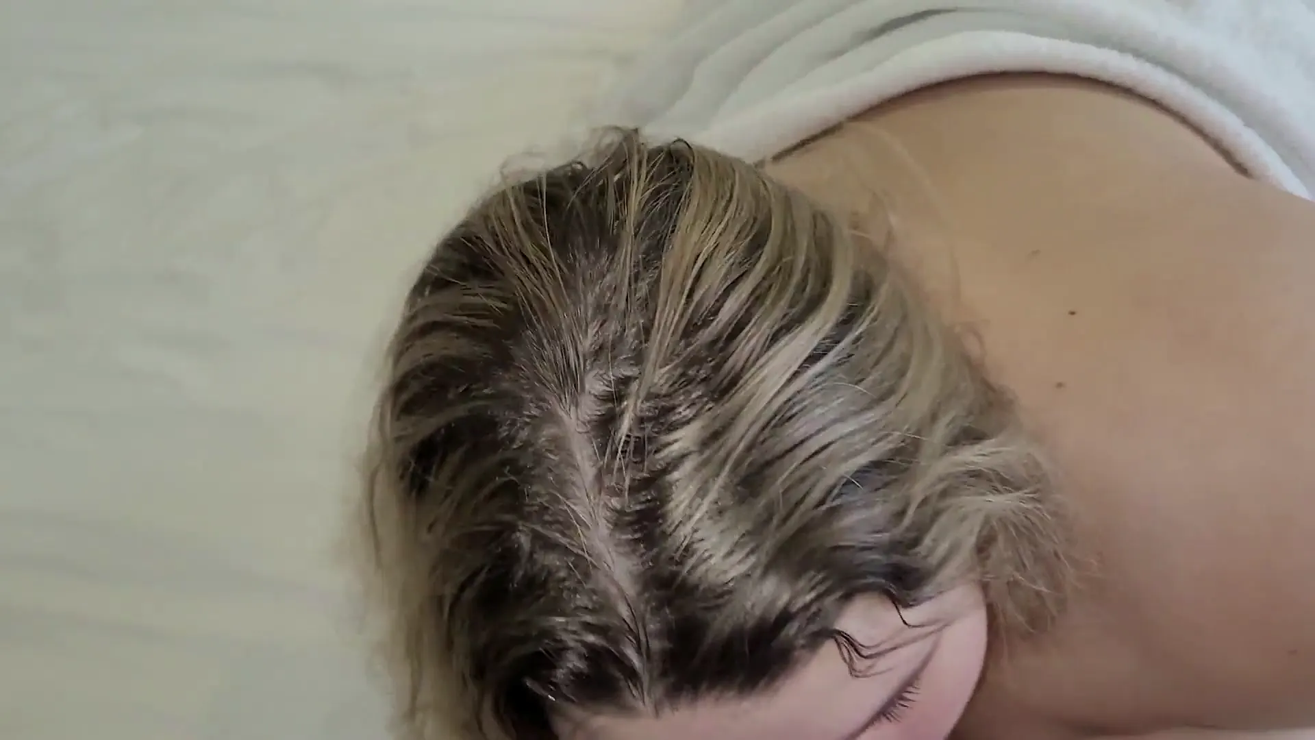 Moment at 07:23 in Blowjob compilation for a chubby beauty with a cute face and a big ass