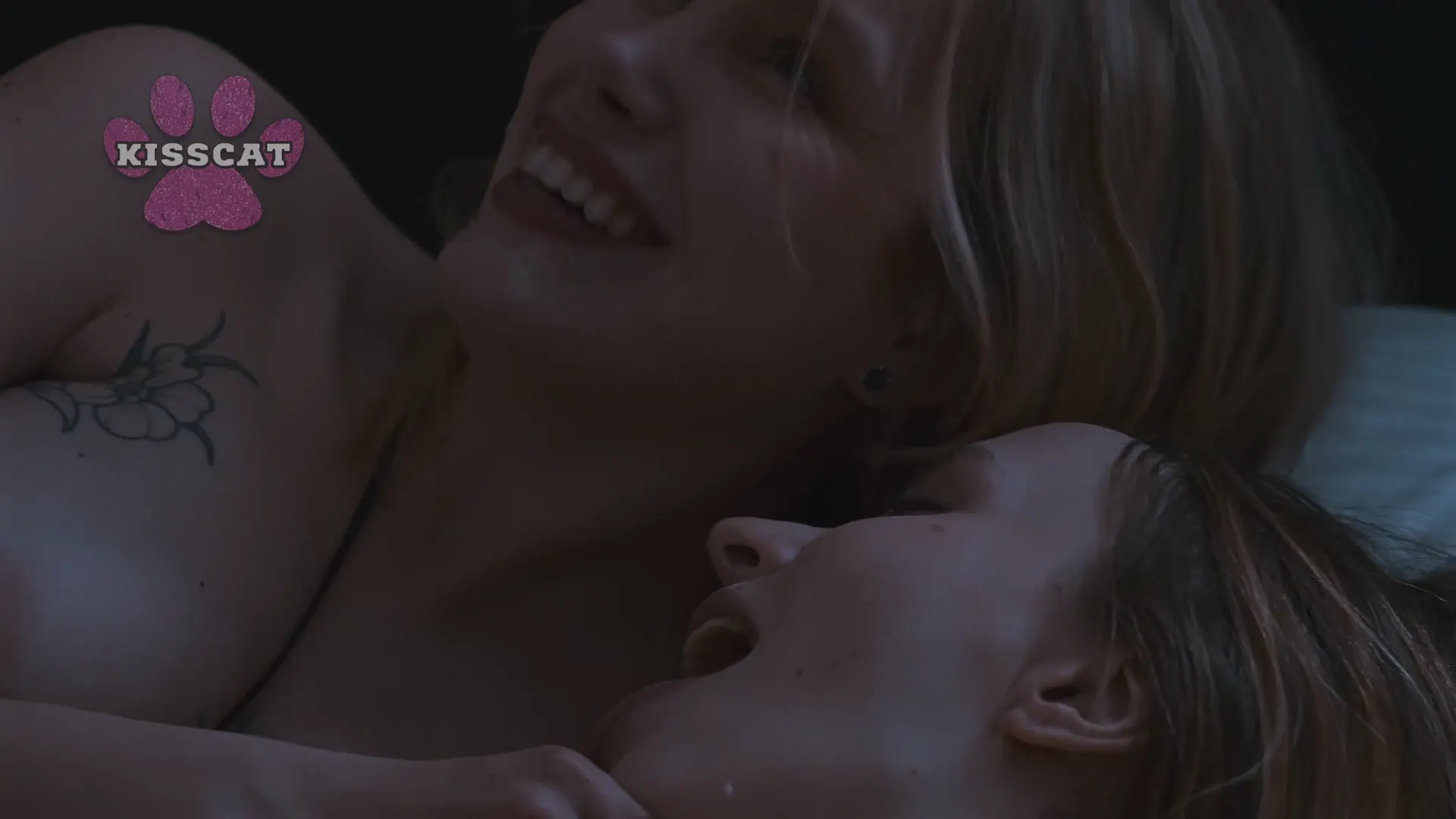 Moment at 17:09 in Shared Room Awakening! Step Mom Discovers Step Daughter in Her Bed - Kisscat &amp_ Polly Yangs