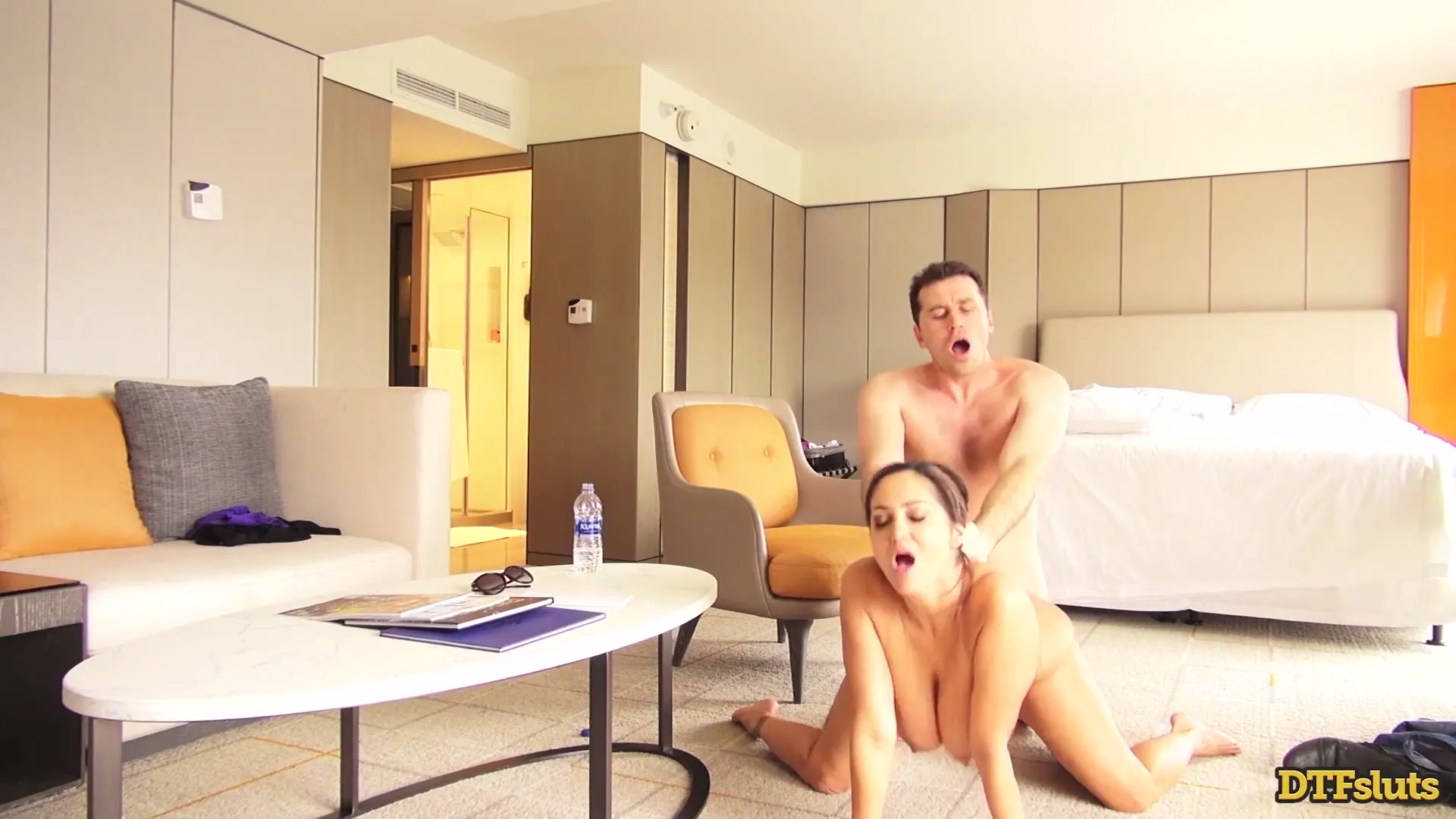 Moment at 12:58 in DTFsluts - Ava Addams takes a thick, hard cock to fill her aching pussy.
