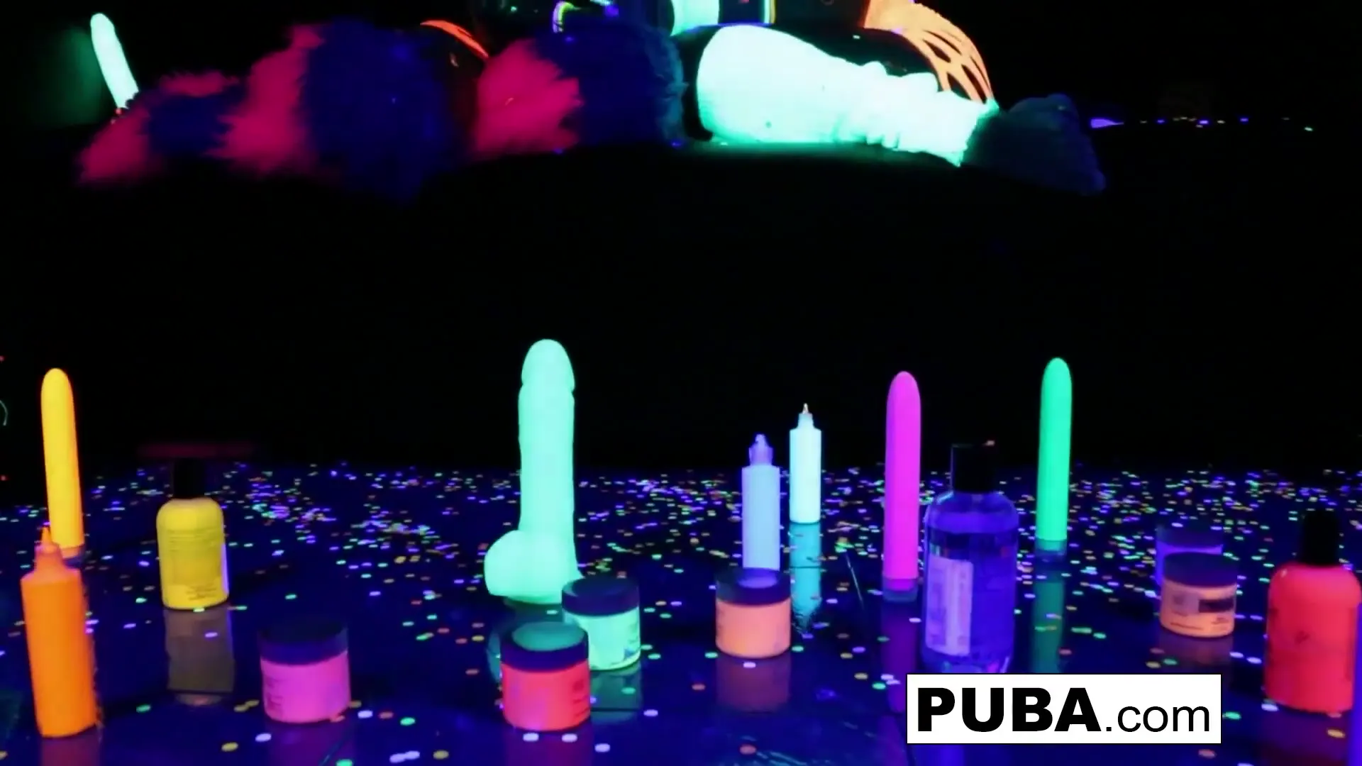 Moment at 03:03 in Black Light Rainy Night with Abigal Mac &amp_ Ava Addams