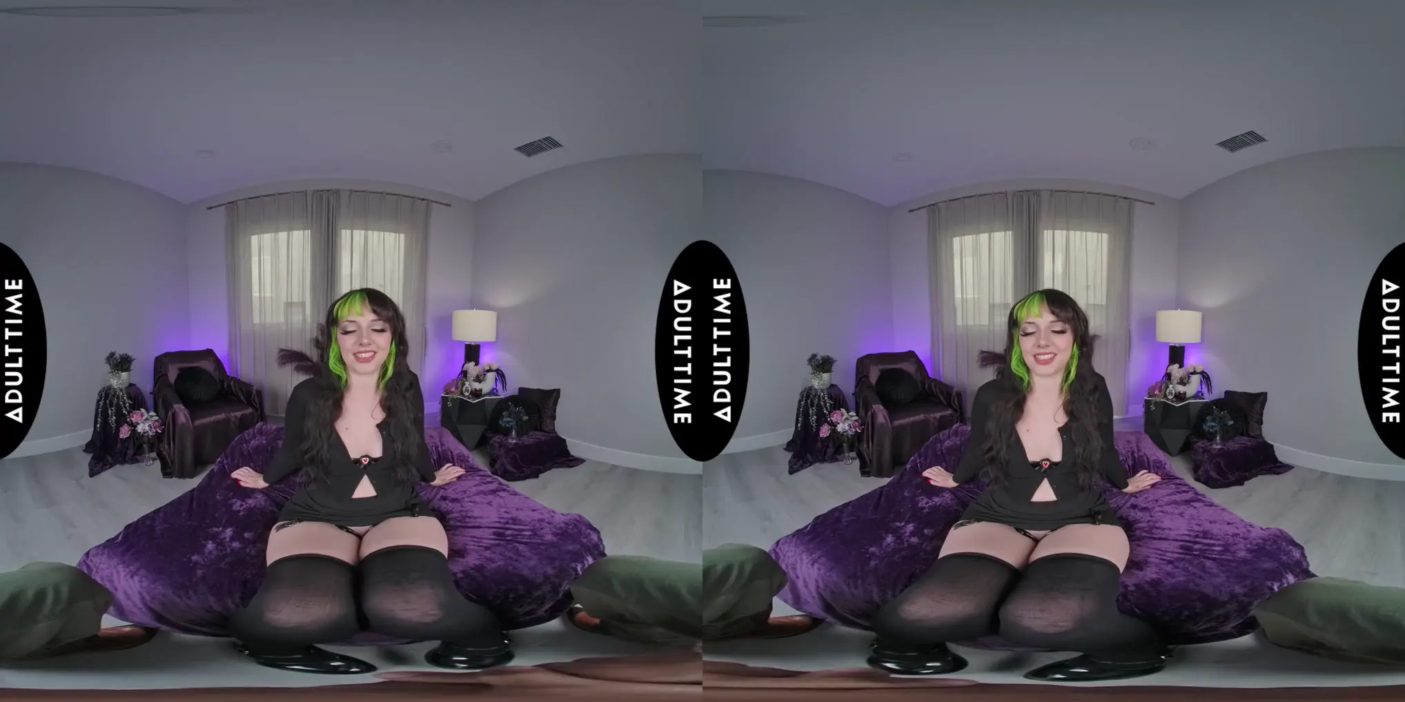 Moment at 03:20 in UP CLOSE VR - Kitty Cam Gothic Seduction Turns Into Wild POV VR Hardcore Fuck Session