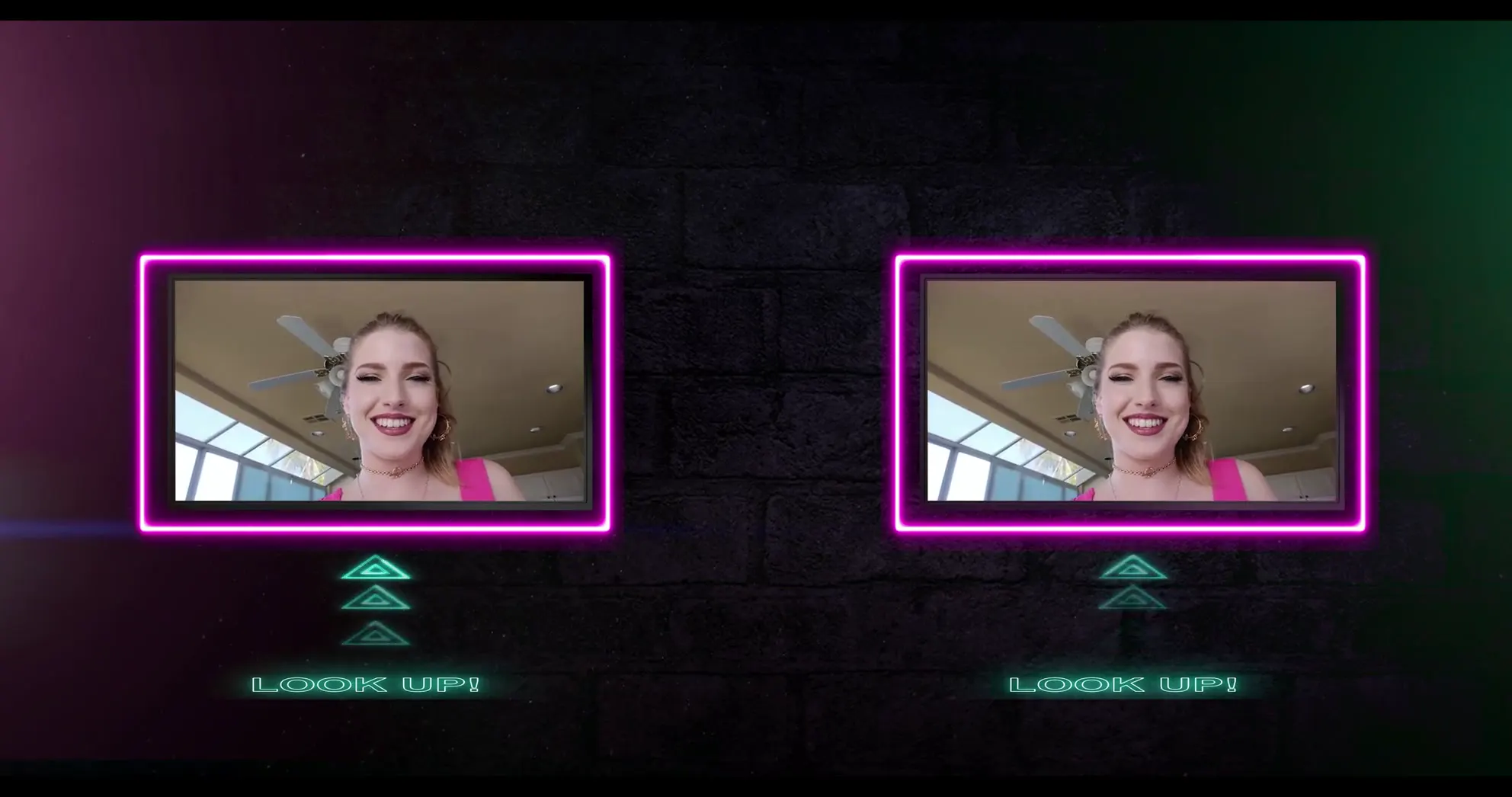 Moment at 14:18 in LETHAL HARDCORE VR - Cute Intern MYRA MOANS Seduces You For Promotion