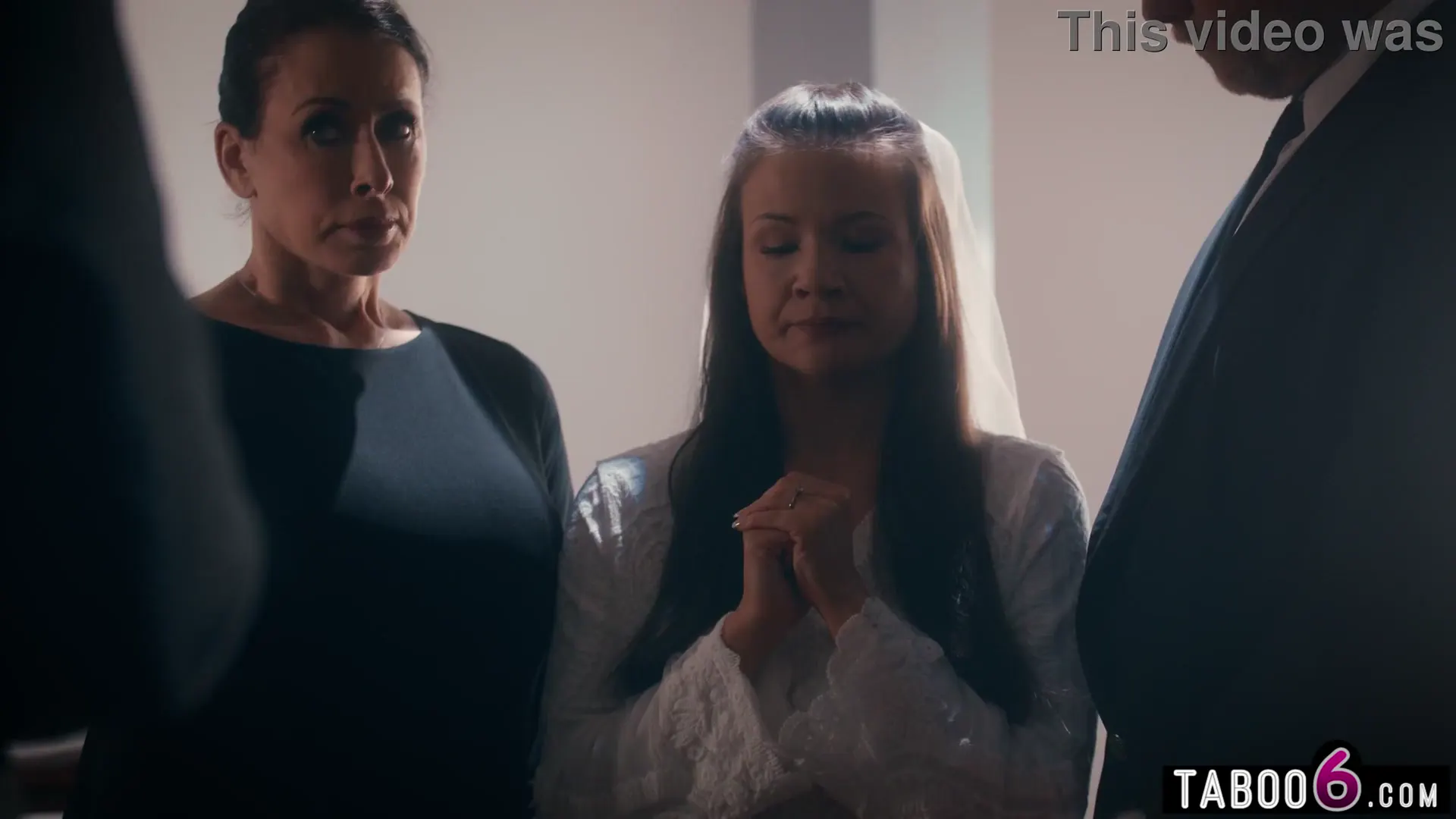 Moment at 01:34 in Twisted secretive plural marriage preparation for the new bride