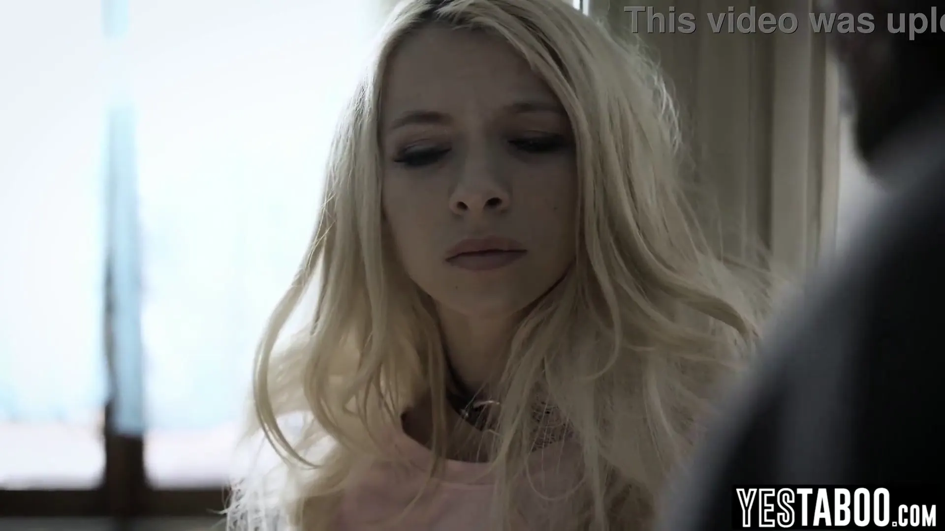 Moment at 01:13 in Desperate teen stepdaughter manipulated and railed by her stepdad