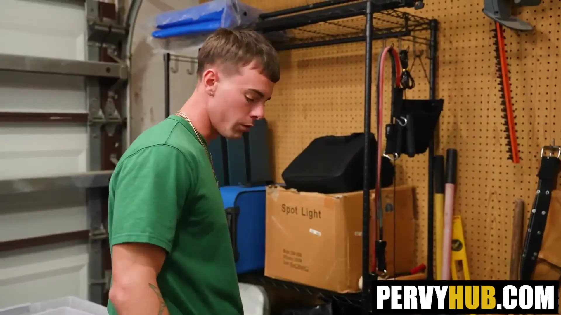 Moment at 00:59 in CAUGHT THEM NAKED End up Bending for His Big DICK Lulu Chu, Austin T