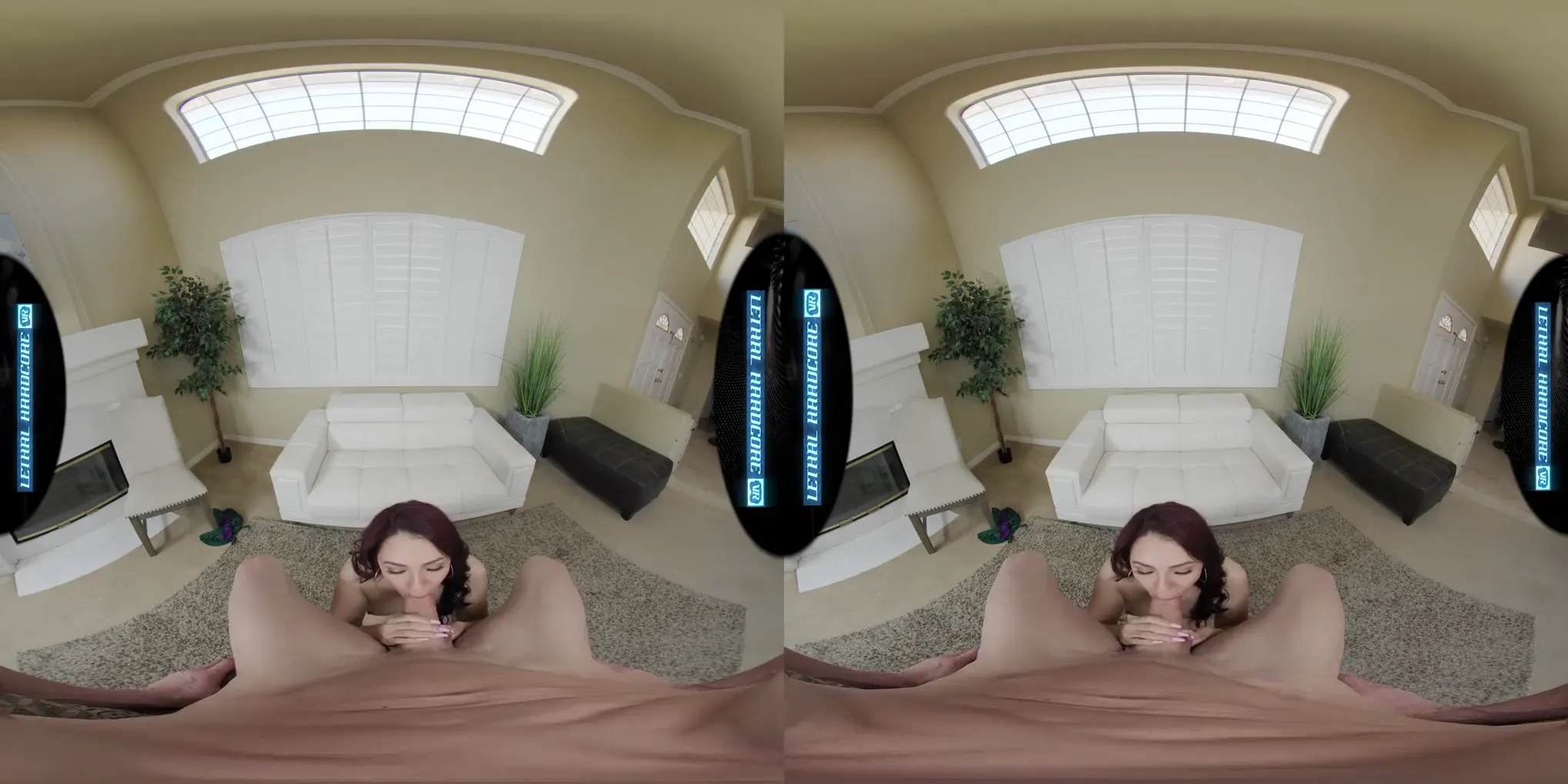 Moment at 06:08 in LETHAL HARDCORE VR - Sexy Latina Squirts In Your Face From Her Beautiful Hairy Pussy
