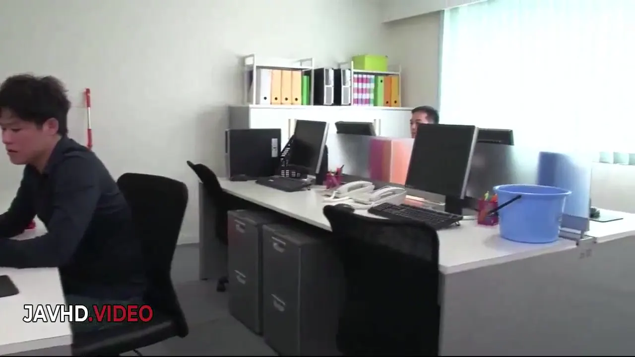 Moment at 00:15 in Asian Office Lady Chihiro Akino Delivers Hardcore Blowjob and Craves for Creampie Action