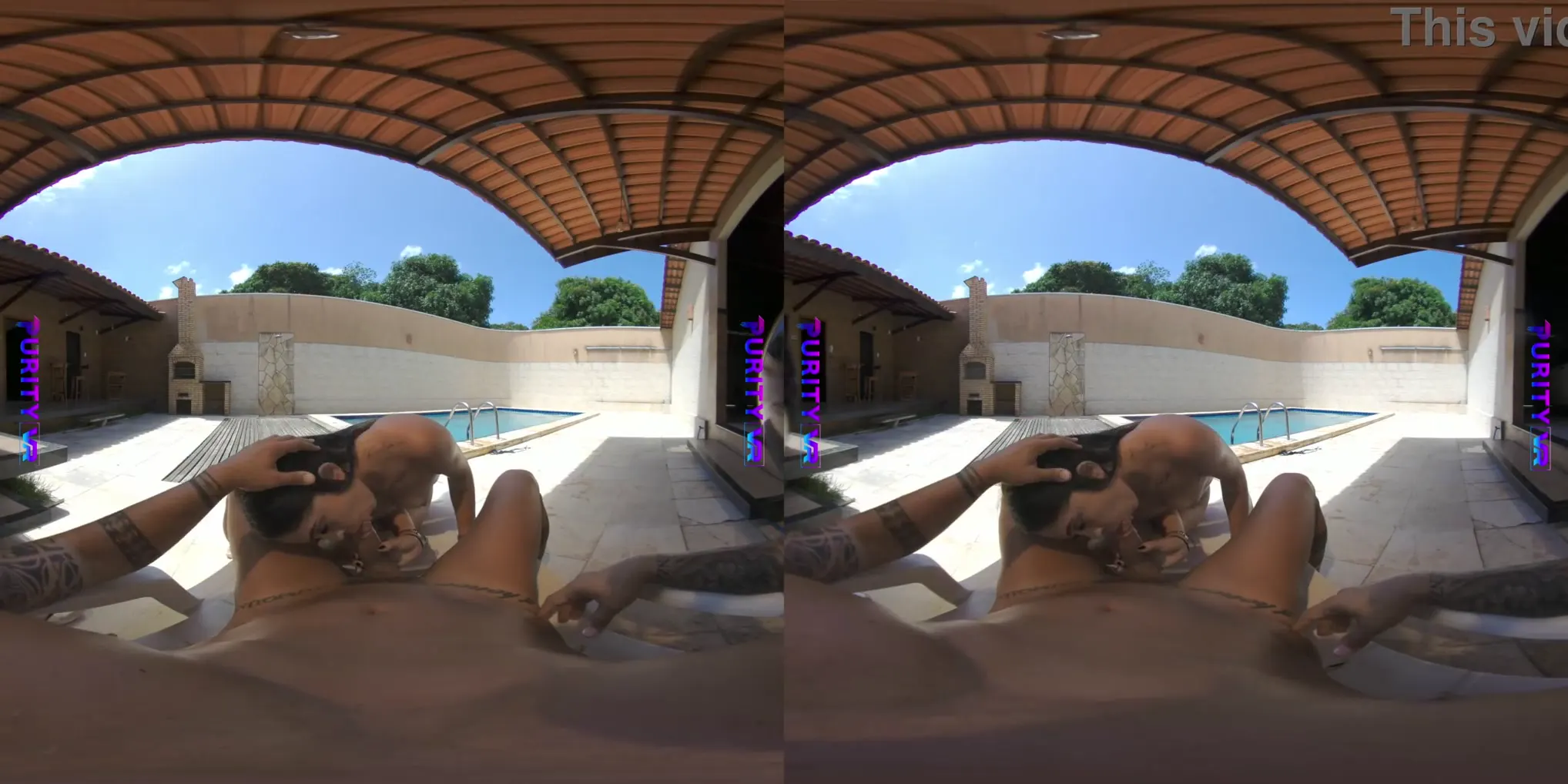 Moment at 03:03 in PuriyVR - Perversions in Publlic Pool