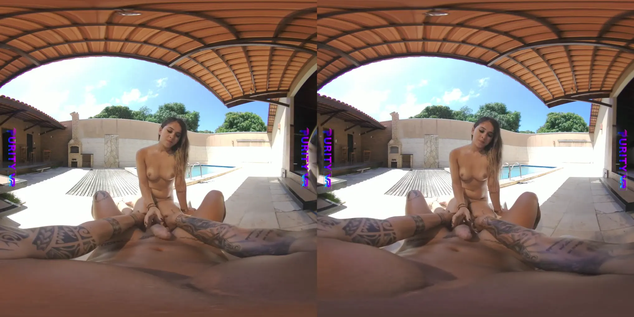 Moment at 09:43 in PuriyVR - Perversions in Publlic Pool