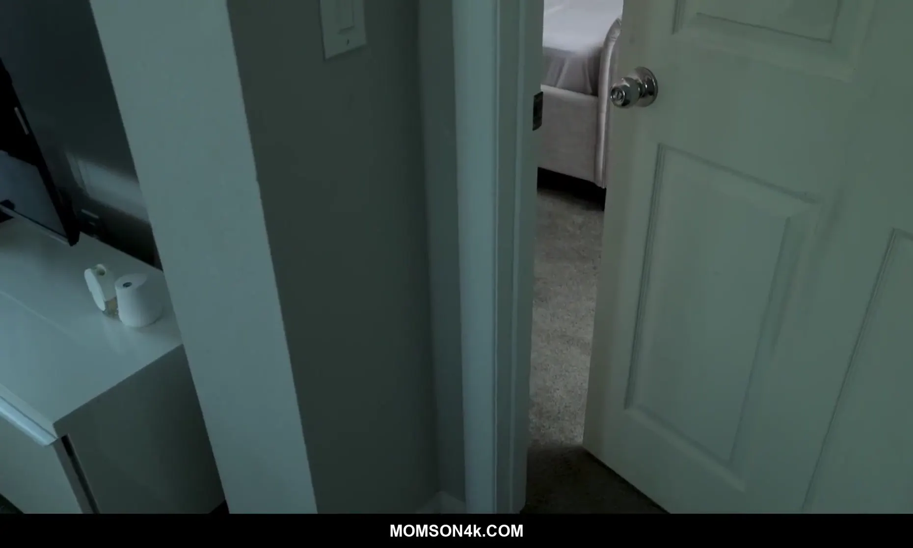 Moment at 01:14 in Stepson Catches Stepmom'_s Secret Anal Hookup And Joins Her Boyfriend