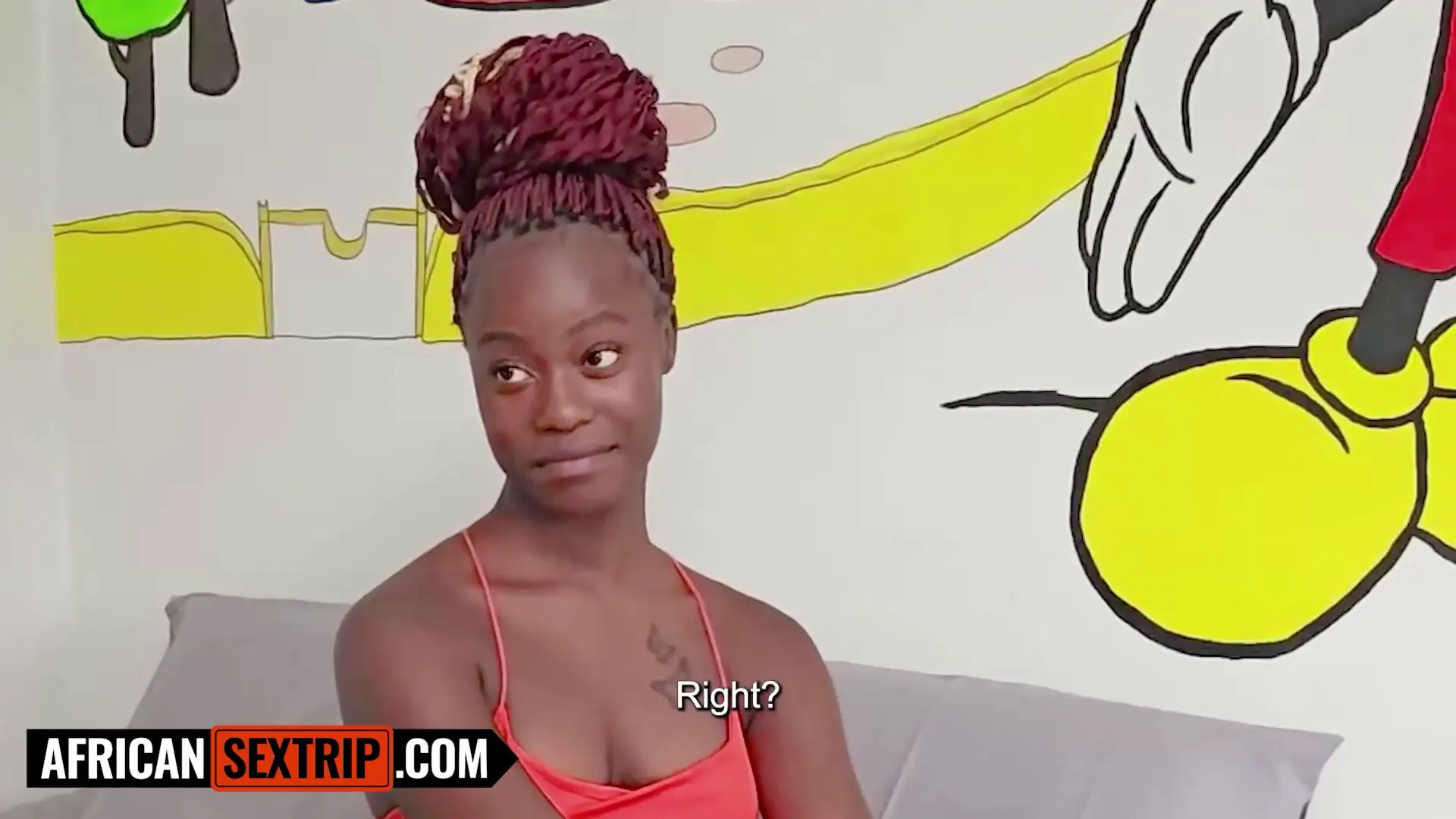 Moment at 04:58 in This EBONY girl ditched bible study to come over... ended up BLOWING my cock till it was dripping