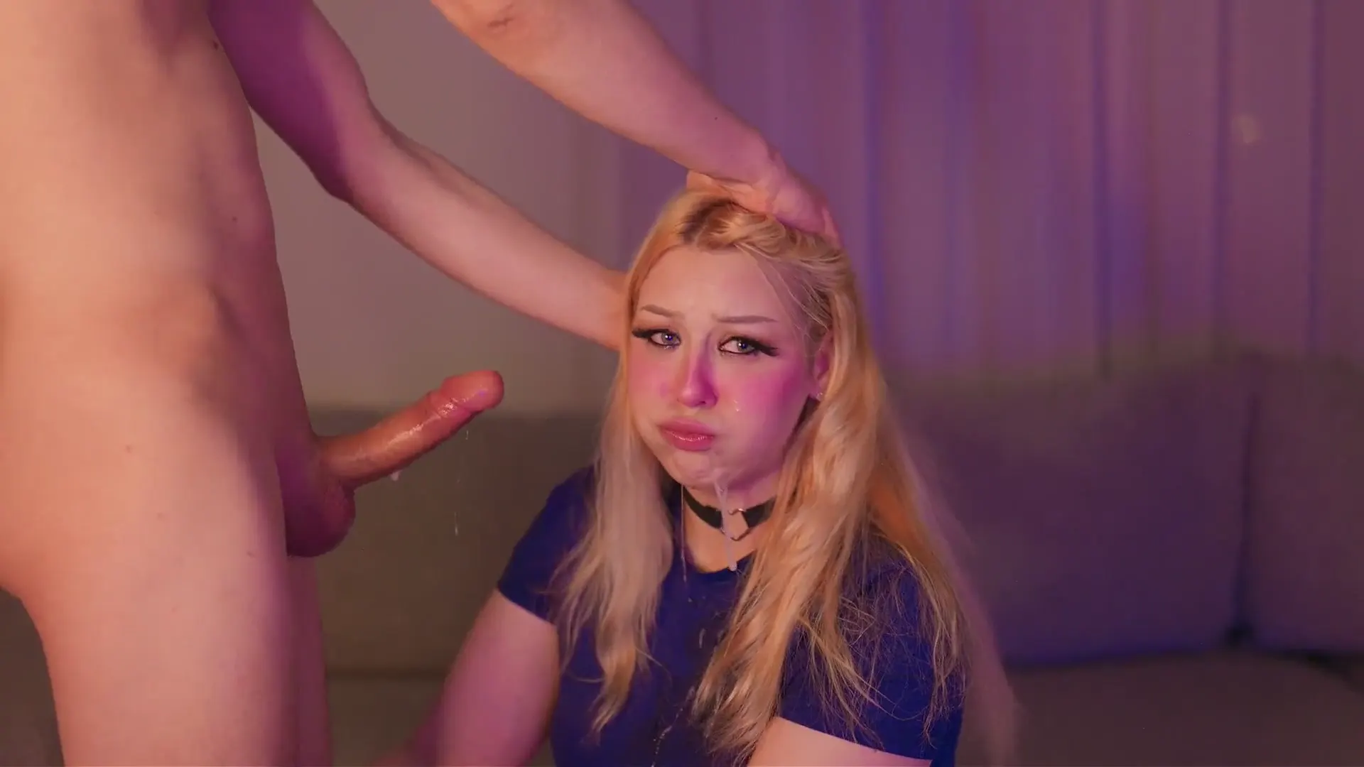 Preview for dirty talking blonde sucking