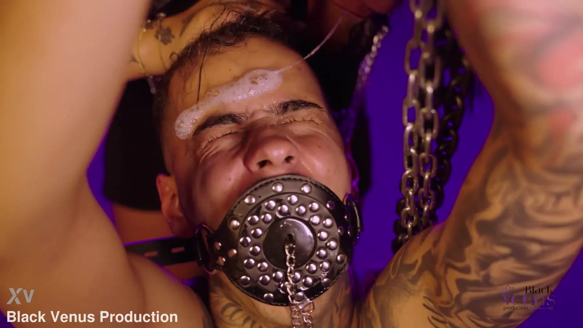 Moment at 00:22 in The Ultimate Spit Play Ritual: Bound on His Knees for an Intense Goddess Slobber Session