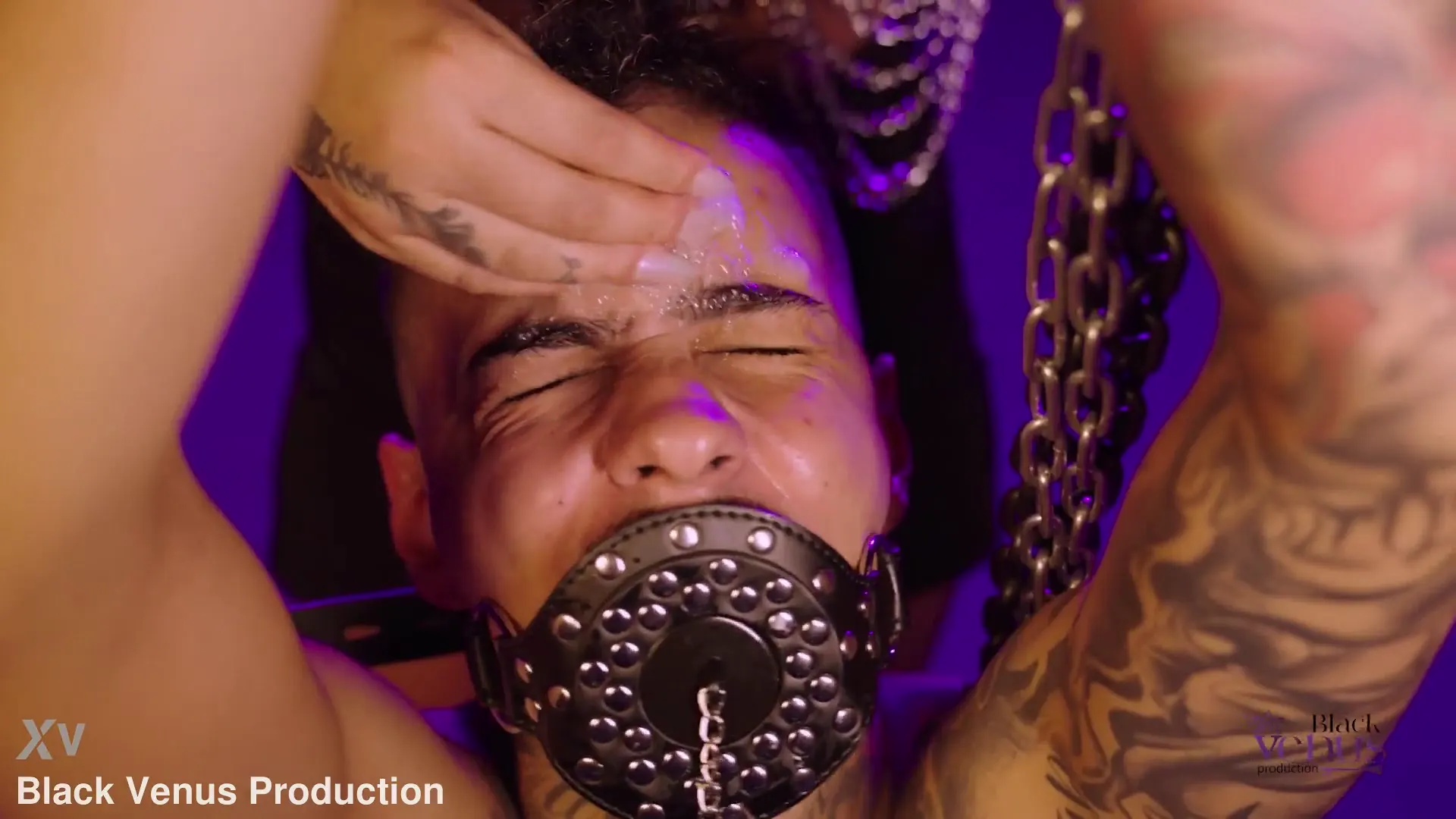 Moment at 00:25 in The Ultimate Spit Play Ritual: Bound on His Knees for an Intense Goddess Slobber Session