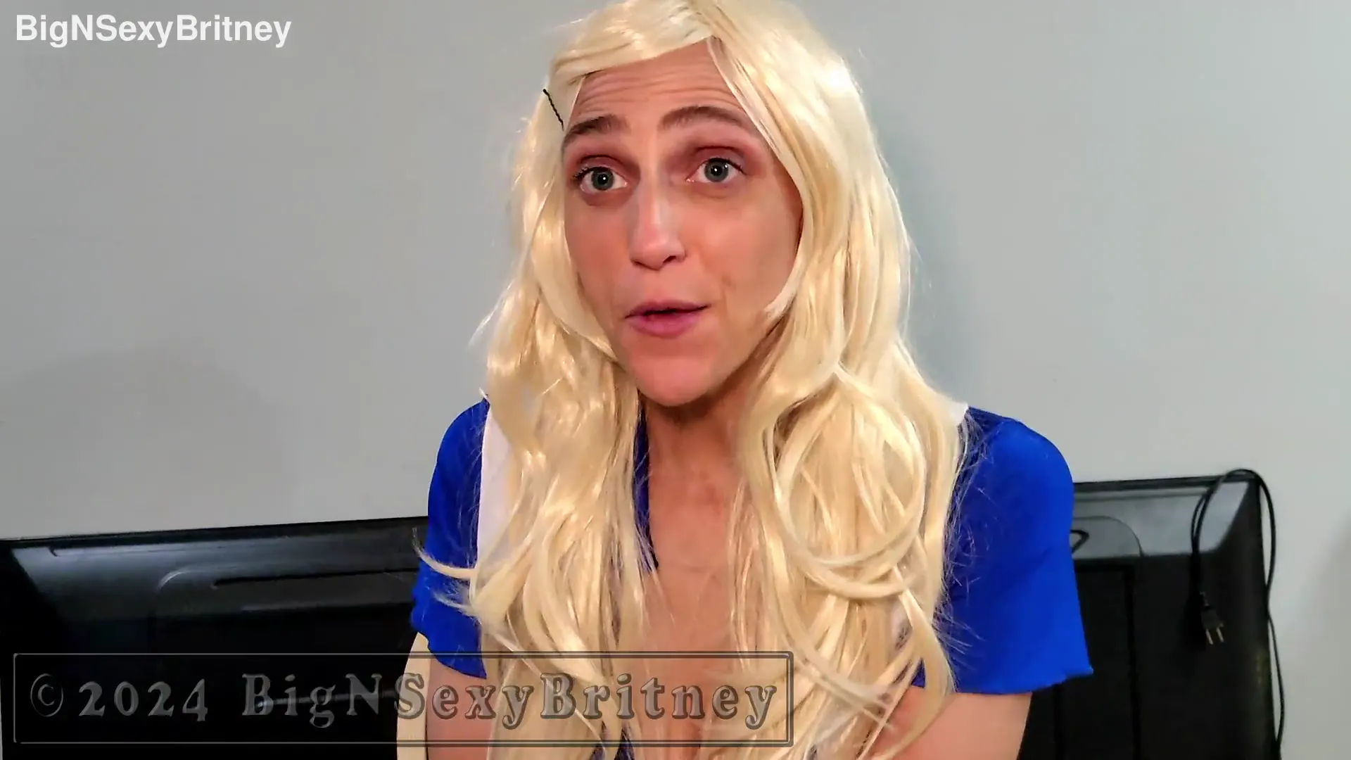 Moment at 00:11 in Big N Sexy Britney - Cheerleader - Blowjob AND ANAL! - Promo Video (1 Min SFW Teaser)