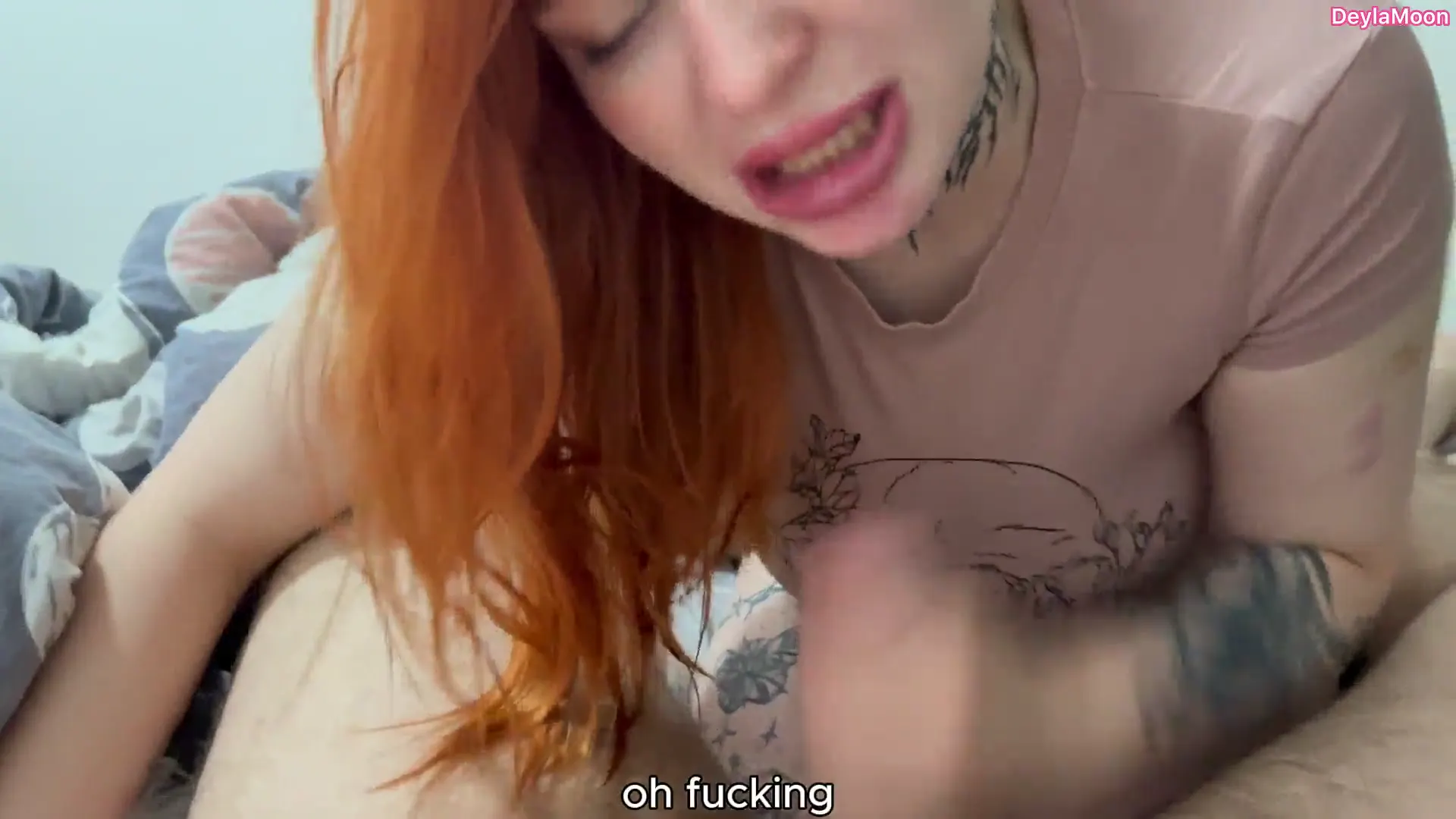 Moment at 15:59 in My wife, who hadn'_t had sex with me for a long time, got turned on and ate my cum.