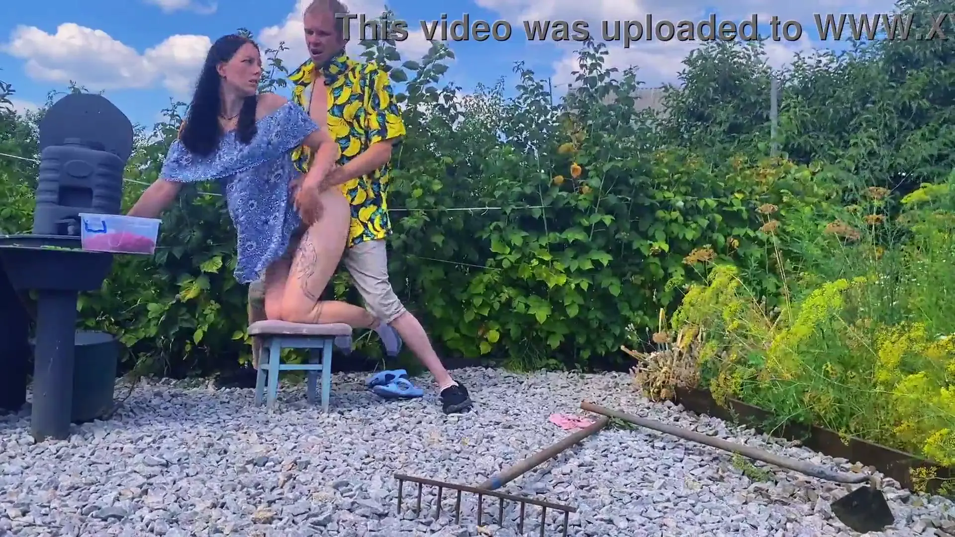 Preview for Rough outdoor fuck in the garden while picking berries